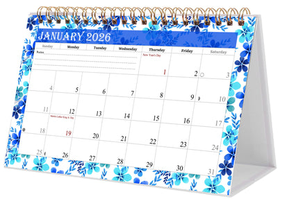 2025-2026 18 Months Standing Flip Desk Calendar Desktop Planner 012