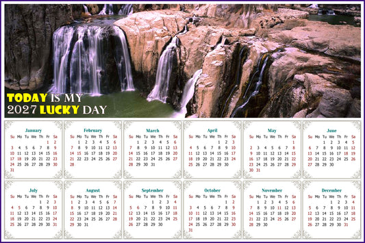 2027 Magnetic Calendar - Calendar Magnets - Today is my Lucky Day - Edition #31