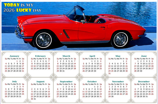 2026 Magnetic Calendar - Calendar Magnets - Today is my Lucky Day - Edition #48
