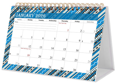 2025-2026 18 Months Standing Flip Desk Calendar Desktop Planner 017