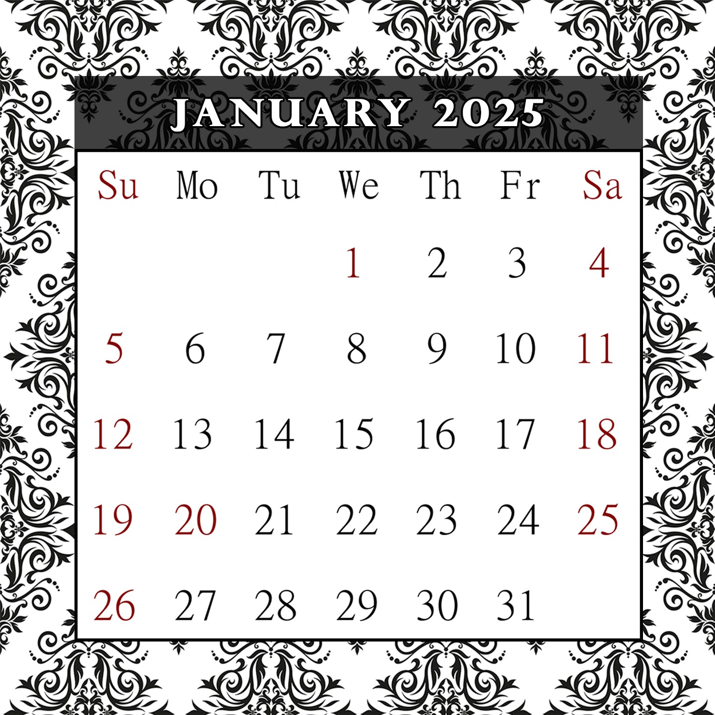 2025 CD-Style Desk Calendar 12 Months Calendar / Planner / Desk Calendar With CD Case Stand, Office Decor, Christmas Gifts (Edition #08)