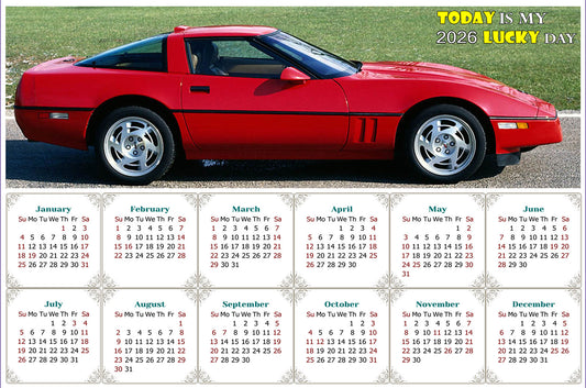 2026 Magnetic Calendar - Calendar Magnets - Today is my Lucky Day - Edition #46