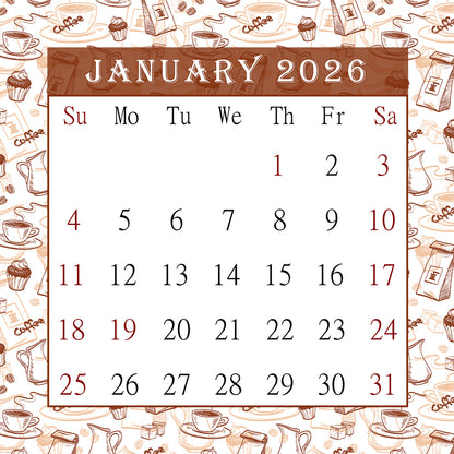 2026 CD-Style Desk Calendar 12 Months Calendar / Planner / Desk Calendar With CD Case Stand, Office Decor, Christmas Gifts (Edition #24)