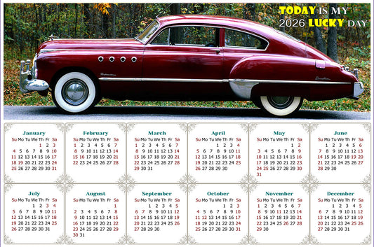 2026 Magnetic Calendar - Calendar Magnets - Today is my Lucky Day - Edition #47