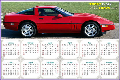 2027 Peel & Stick Calendar - Today is my Lucky Day - Removable, Repositionable - 046 (9"x 6")