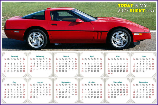 2027 Magnetic Calendar - Calendar Magnets - Today is my Lucky Day - Edition #46