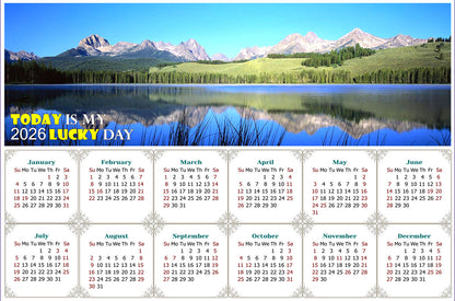 2026 Magnetic Calendar - Calendar Magnets - Today is My Lucky Day - Edition #15
