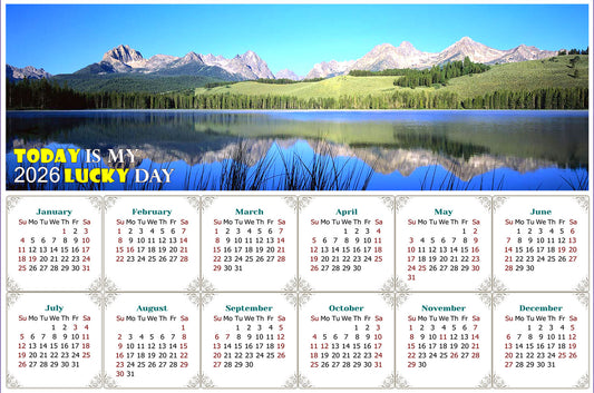 2026 Magnetic Calendar - Calendar Magnets - Today is My Lucky Day - Edition #15