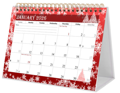 2025-2026 18 Months Standing Flip Desk Calendar Desktop Planner 08
