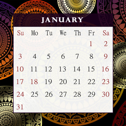 2027 CD-Style Desk Calendar 12 Months Calendar / Planner / Desk Calendar With CD Case Stand, Office Decor, Christmas Gifts (Edition #12)