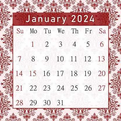 2023 - 2024 CD-Style Desk Calendar 16 Months Calendar / Planner / (Edition #05)