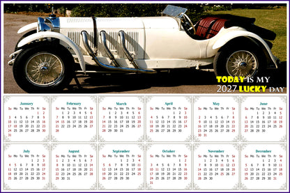2027 Peel & Stick Calendar - Today is my Lucky Day - Removable, Repositionable - 050 (9"x 6")