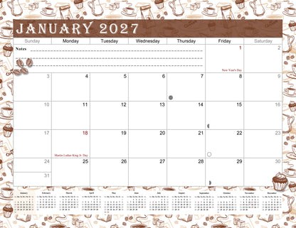 2026-2027 Magnetic/Desk Calendar - Desktop/Wall Calendar/Planner - (Edition #30)