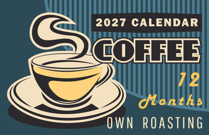 2027 Spiral-bound Wall Calendar (Coffee) - 12 Months Desktop/Wall Calendar/Planner