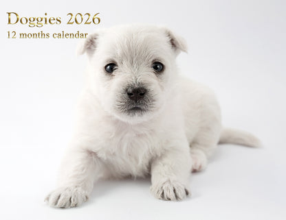 2026 Spiral-bound Wall Calendar (Dogs) - 12 Months Desktop/Wall Calendar/Planner