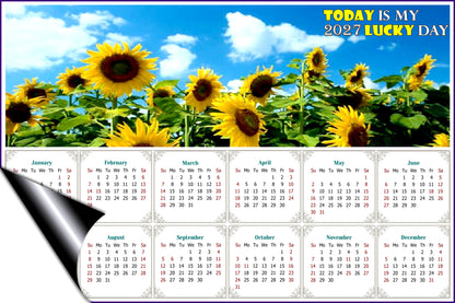 2027 Magnetic Calendar - Calendar Magnets - Today is my Lucky Day - Edition #34