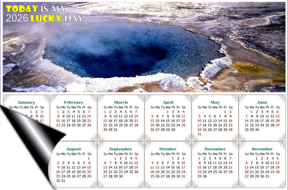 2026 Magnetic Calendar - Calendar Magnets - Today is my Lucky Day - Edition #39