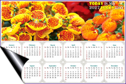 2027 Magnetic Calendar - Calendar Magnets - Today is My Lucky Day - Edition #13