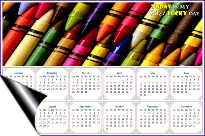 2027 Magnetic Calendar - Calendar Magnets - Today is my Lucky Day - Edition #42