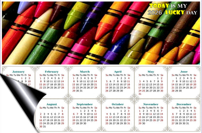 2026 Magnetic Calendar - Calendar Magnets - Today is my Lucky Day - Edition #42