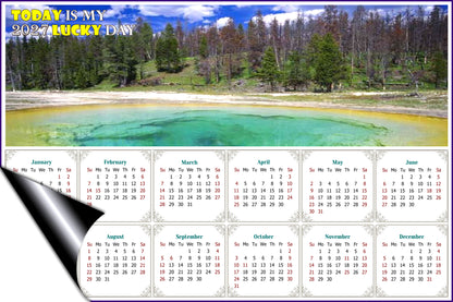 2027 Magnetic Calendar - Calendar Magnets - Today is my Lucky Day - Edition #29