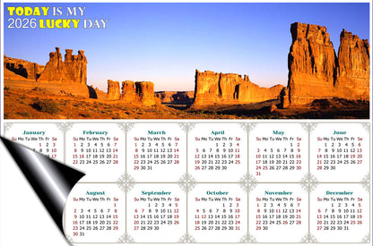 2026 Magnetic Calendar - Calendar Magnets - Today is My Lucky Day (Arches National Park)