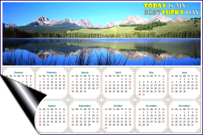 2027 Magnetic Calendar - Calendar Magnets - Today is My Lucky Day - Edition #15