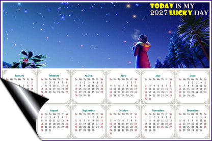 2027 Magnetic Calendar - Calendar Magnets - Today is my Lucky Day - Edition #28