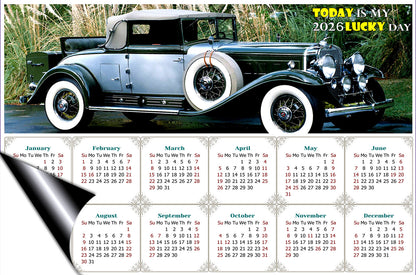 2026 Magnetic Calendar - Calendar Magnets - Today is my Lucky Day - Edition #45