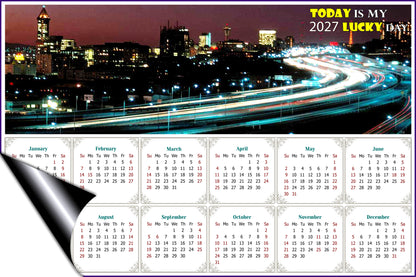 2027 Magnetic Calendar - Calendar Magnets - Today is my Lucky Day - Edition #51