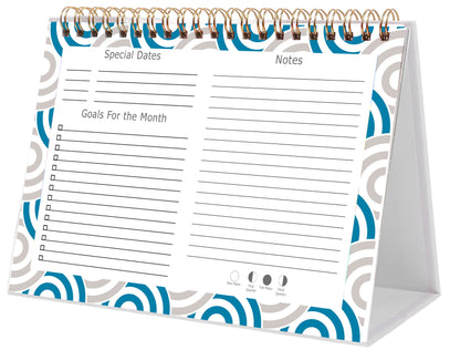 2025-2026 18 Months Standing Flip Desk Calendar Desktop Planner 04
