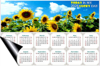 2026 Magnetic Calendar - Calendar Magnets - Today is my Lucky Day - Edition #34