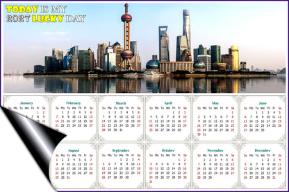 2027 Magnetic Calendar - Calendar Magnets - Today is My Lucky Day - (Shanghai)