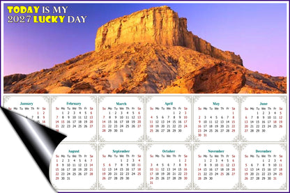 2027 Magnetic Calendar - Calendar Magnets - Today is my Lucky Day - Edition #28b
