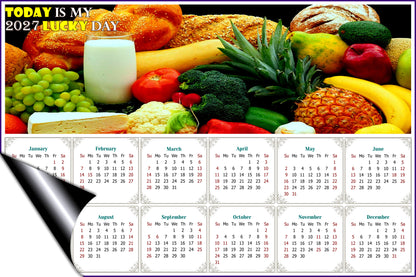 2027 Magnetic Calendar - Calendar Magnets - Today is my Lucky Day - Edition #41