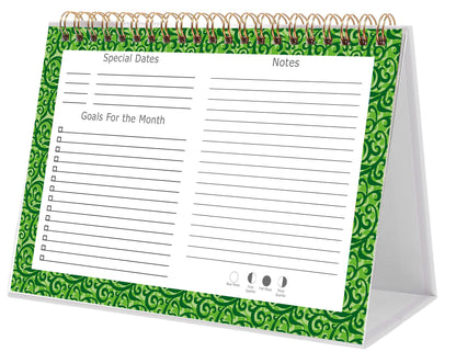 2025-2026 18 Months Standing Flip Desk Calendar Desktop Planner 06