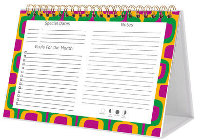 2025-2026 18 Months Standing Flip Desk Calendar Desktop Planner 015