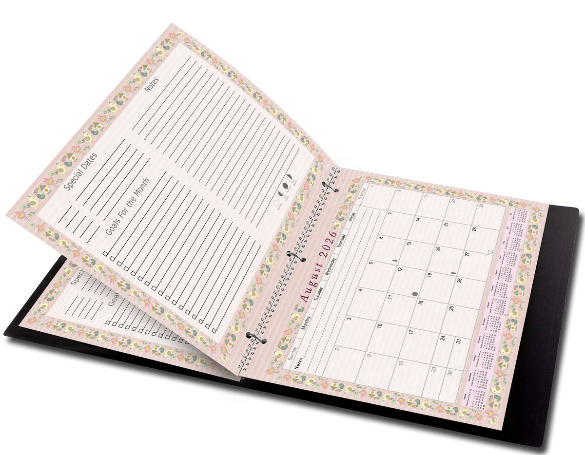 2026 - 2027 Academic Year 12 Months Student Calendar 3-Ring Binder (Edition #02)