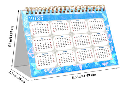 2025-2026 18 Months Standing Flip Desk Calendar Desktop Planner 08
