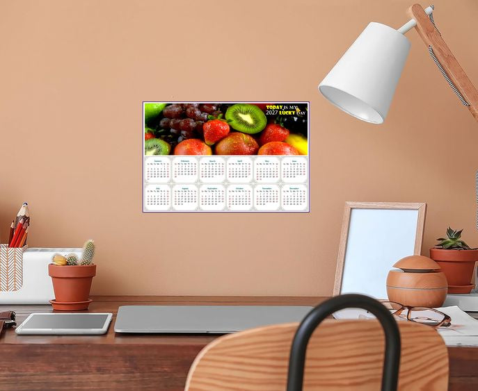 2027 Peel & Stick Calendar - Today is my Lucky Day - Removable, Repositionable - 040 (9"x 6")
