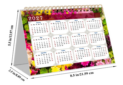 2025-2026 18 Months Standing Flip Desk Calendar Desktop Planner 013
