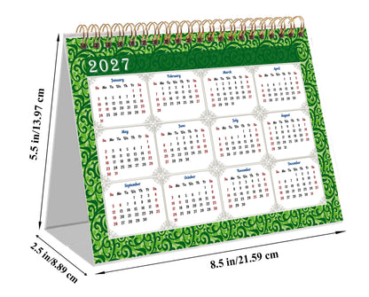2025-2026 18 Months Standing Flip Desk Calendar Desktop Planner 06