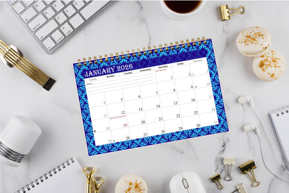 2025-2026 18 Months Standing Flip Desk Calendar Desktop Planner 07