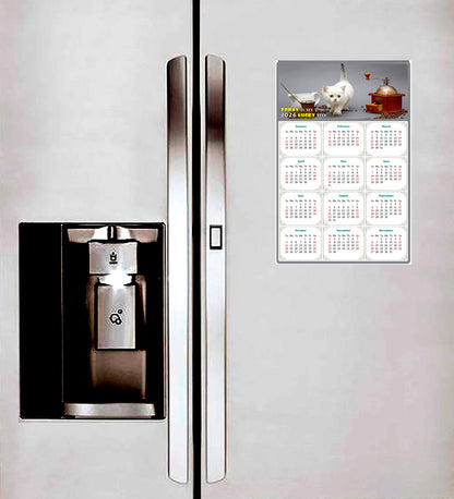2026 Peel & Stick Calendar - Today is my Lucky Day Removable - Cat 019 (9"x 6")