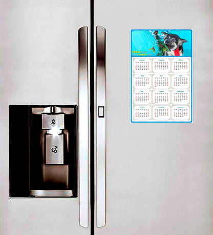 2026 Magnetic Calendar - Today is My Lucky Day (Fade, Tear, and Water Resistant)- Dogs Themed 020
