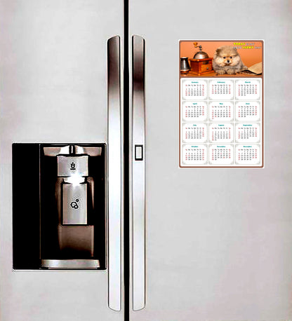 2026 Magnetic Calendar - Today is My Lucky Day (Fade, Tear, and Water Resistant)- Dogs Themed 019