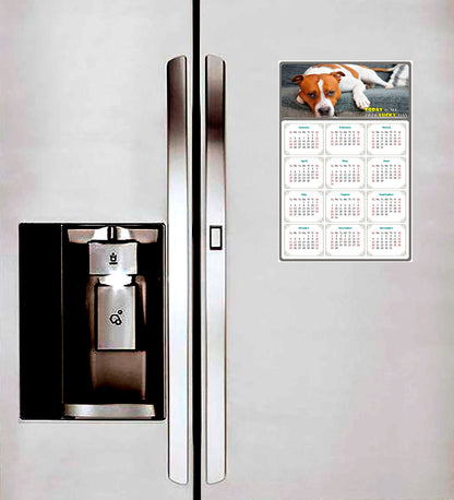 2026 Magnetic Calendar - Today is My Lucky Day (Fade, Tear, and Water Resistant)- Dogs Themed 017