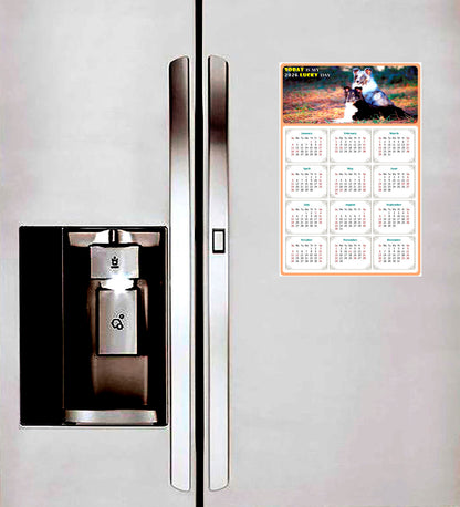 2026 Magnetic Calendar - Today is My Lucky Day (Fade, Tear, and Water Resistant)- Dogs Themed 09