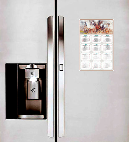 2025 Peel & Stick Calendar - Today is my Lucky Day Removable - Horses 09 (9"x 6")
