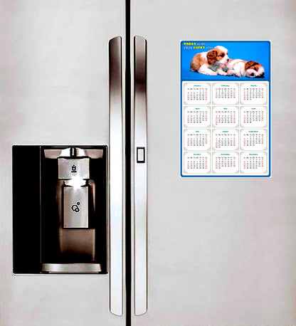 2026 Magnetic Calendar - Today is My Lucky Day (Fade, Tear, and Water Resistant)- Dogs Themed 011